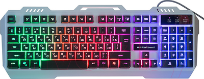 Клавиатура Nakatomi KG-35U (серебристый)