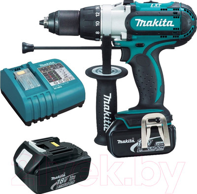 Профессиональная дрель-шуруповерт Makita DHP451RFE