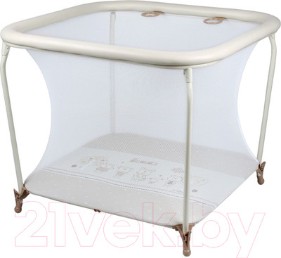 Игровой манеж GLOBEX Квадрат (бежевый)