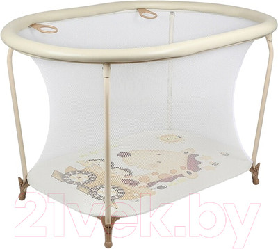 Игровой манеж GLOBEX Овал (бежевый)