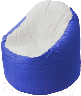 Бескаркасное кресло Flagman Bravo B1.1-26 (белый/синий)