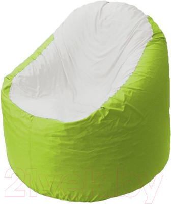 Бескаркасное кресло Flagman Bravo B1.1-30 (белый/салатовый)