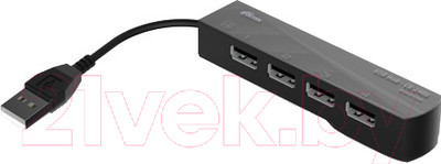 USB-хаб Ritmix CR-2406 (черный)