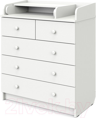 Комод пеленальный Атон Сириус-2 805 ЛДСП (белый)