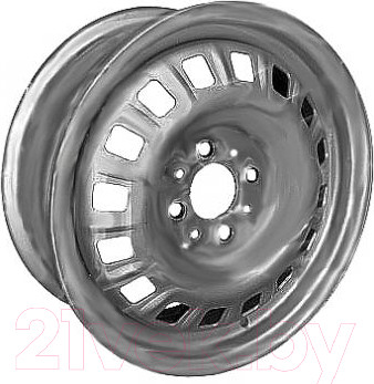 Штампованный диск Eurodisk 53B35B 14x5.5" 4x98мм DIA 58.5мм ET 35мм Silver