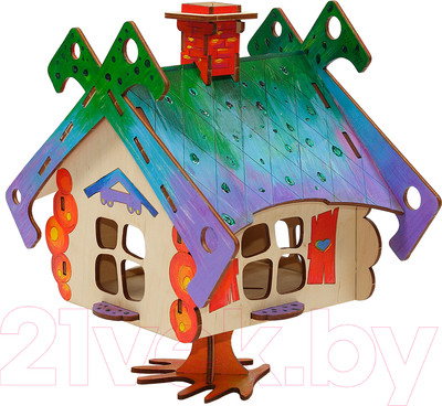 Кукольный домик Woody Избушка на курьих ножках / 00136