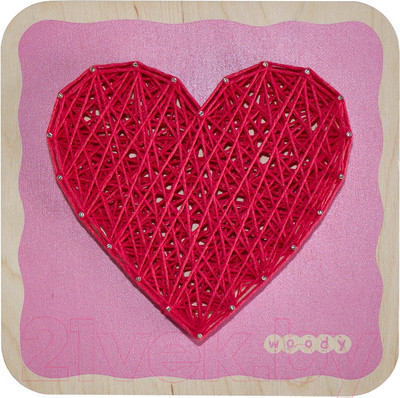 Набор для творчества «изонить» Woody Цвик-арт Сердце / 02000