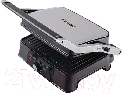 Электрогриль Endever Grillmaster 220 (серебристый/черный)