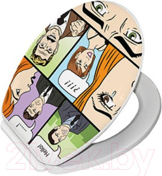 Сиденье для унитаза Bisk Yucca Foto 05832 (комикс)