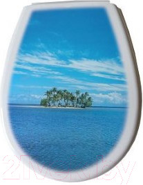 Сиденье для унитаза Bisk Lilia Foto 80380 (остров)