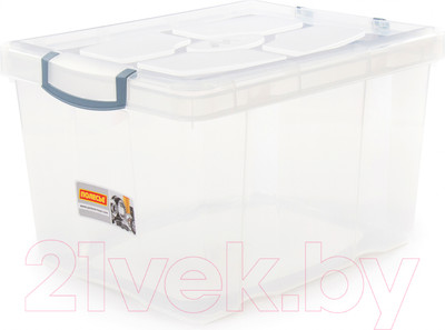 Контейнер для хранения Полесье №52 467x370x280мм с крышкой / 52193 (32л, прозрачный)
