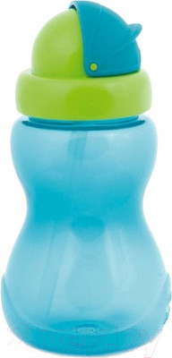 Поильник Canpol Со складывающейся трубочкой 12+ / 56/109 (270мл, голубой)