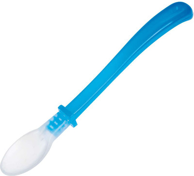 Ложка для кормления Canpol Силиконовая 5+ / 21/488 (голубой)