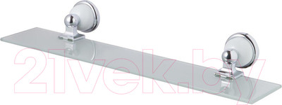 Полка для ванной Bisk 06897 (хром/белый)