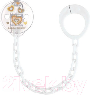 Держатель для пустышки Canpol Newborn Baby / 10/877 (бежевый)