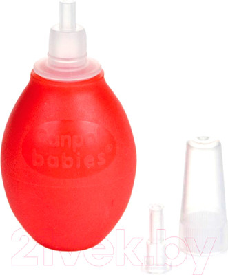 Аспиратор детский Canpol С двумя насадками / 9/119 (красный)