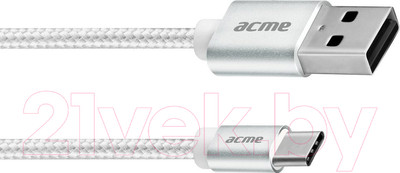 Кабель Acme CB2041S (1м, серебристый)