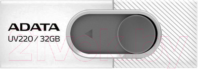 USB flash накопитель A-data DashDrive UV220 White/Gray 32GB (AUV220-32G-RWHGY)
