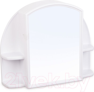 Шкаф с зеркалом для ванной Berossi Орион АС 11801000 (снежно-белый)