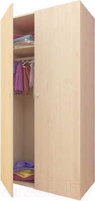 Шкаф Polini Kids Simple двухсекционный (натуральный)