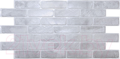 Панель ПВХ Grace Кирпич старый серый (1025x495x3.5мм)