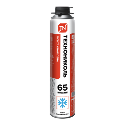 Пена монтажная Технониколь Maximum 65 профессиональная зимняя (0.99кг)