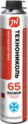 Пена монтажная Технониколь Maximum 65 профессиональная зимняя (0.99кг)
