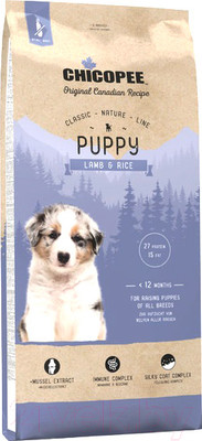 Сухой корм для собак Chicopee CNL Puppy Lamb & Rice (15кг)