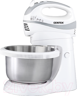 Миксер стационарный съемный Centek CT-1107 (белый/сталь)