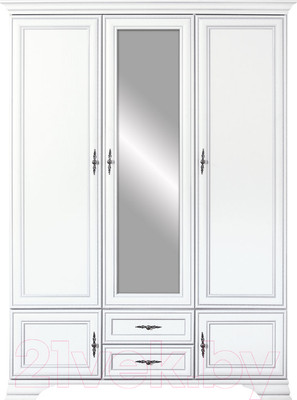 Шкаф Black Red White Kentaki S320-SZF5D2S (белый)