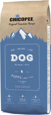 Сухой корм для собак Chicopee PNL Puppy Lamb & Rice (20кг)