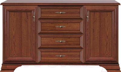 Тумба Black Red White Kentaki S320-KOM2D4S (каштан/каштан)