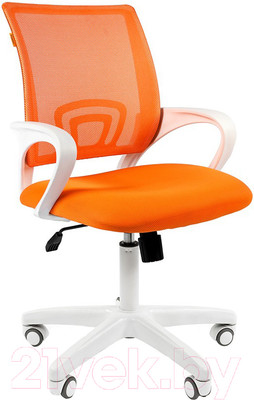 Кресло офисное Chairman 696 (TW-16/TW-66 белый/оранжевый)