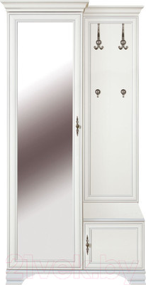 Секция в прихожую Black Red White Kentaki S320-PPK/110L (белый/белый)