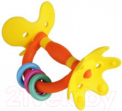 Прорезыватель для зубов Pigeon Step 1 от 4+ / 13138/13069 (цветок)