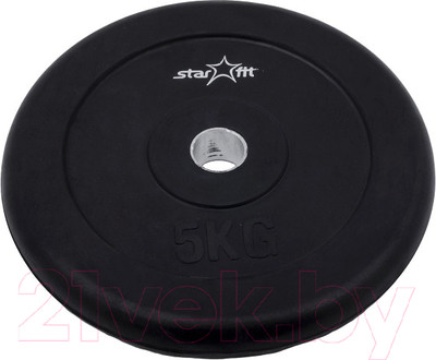 Диск для штанги Starfit BB-202 (5кг, черный)