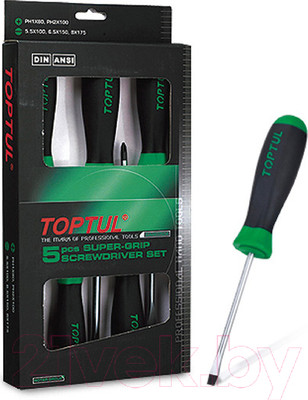 Набор отверток Toptul GAAE0504 (5 предметов)