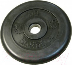 Диск для штанги MB Barbell d31мм 20кг (черный)