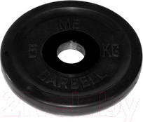 Диск для штанги MB Barbell Олимпийский d51мм 5кг (черный)