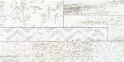 Декоративная плитка Beryoza Ceramica Сан-Ремо Геометрия Микс белый (250x500)