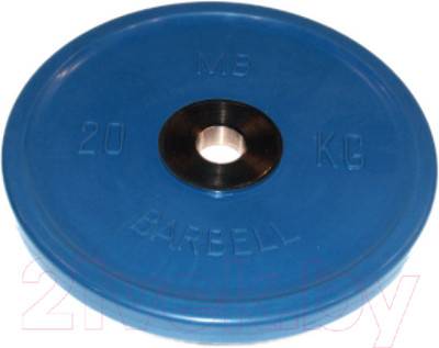 Диск для штанги MB Barbell Олимпийский d51мм 20кг (синий)