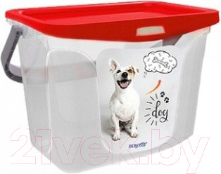 Емкость для хранения корма Berossi АС 37646000 (красный)