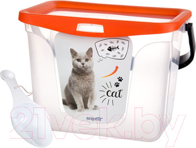 Емкость для хранения корма Berossi АС 37540000 (оранжевый)