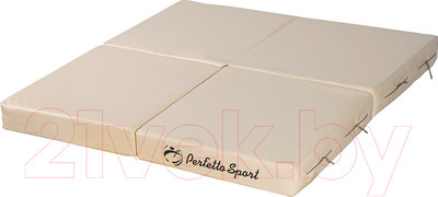 Гимнастический мат Perfetto Sport Складной №11 1x1x0.1м (бежевый)