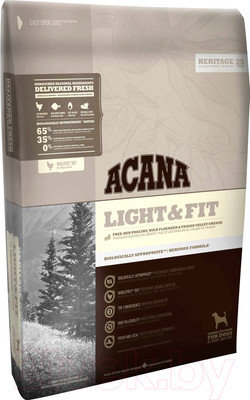 Сухой корм для собак Acana Light & Fit (11.4кг)