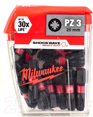 Набор бит Milwaukee Shockwave Impact Duty 4932430869