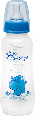 Бутылочка для кормления Sun Delight 31255 (240мл, синий)
