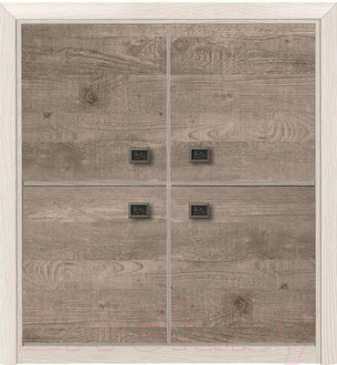 Тумба Black Red White Коен KOM4D (ясень снежный/сосна натуральная)