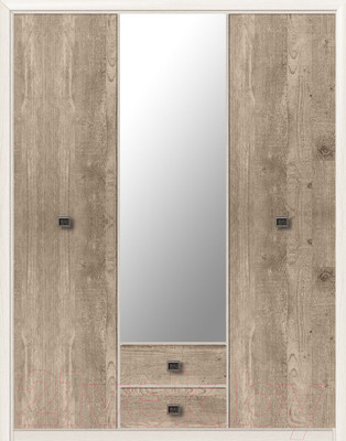 Шкаф Black Red White Коен SZF3D2S (ясень снежный/сосна натуральная)