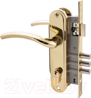 Замок врезной Аллюр 132/3 (латунь)